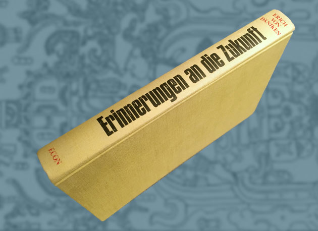 Dänikens „Erinnerungen an die Zukunft“ (Exemplar der Auflage 651.-670. Tausend April 1971). Copyright: grewi.de