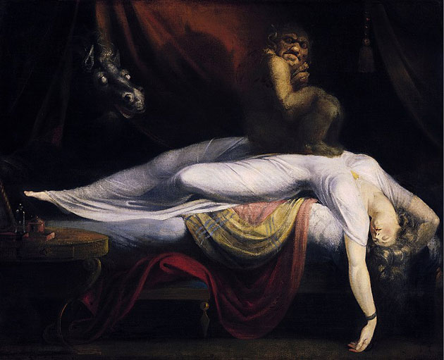 Symbolbild: Das Gemälde Der Nachtmahr von Johann Heinrich Füssli (1781) zeigt typische Merkmalen der Schlafparalyse wie Belastung der Atmung, Schlaffheit der Muskeln und Halluzinationen. Copyright: Gemeinfrei