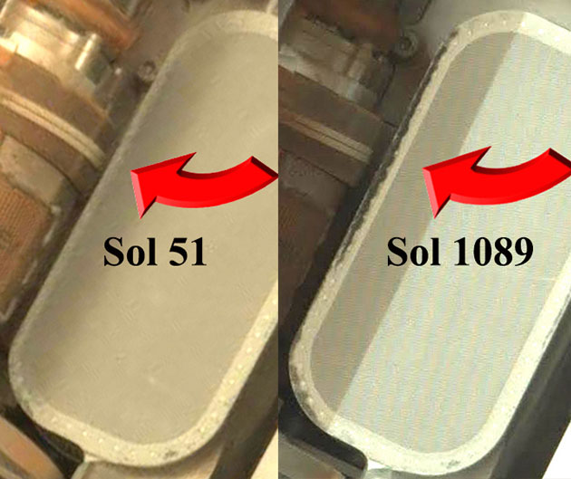 Auch auf Teilen der derzeit noch auf dem Mars aktiven mobilen NASA-Laboreinheit „Curiosity“ sehen die Autoren Hinweise für Bakterien- oder Pilzwuchs nach spätestens 1038 Marstagen. Copyright/Quelle: NASA/JPL / Journal of Astrobiology and Space Science Reviews, 1, 40--81, 2019; Joseph et al.