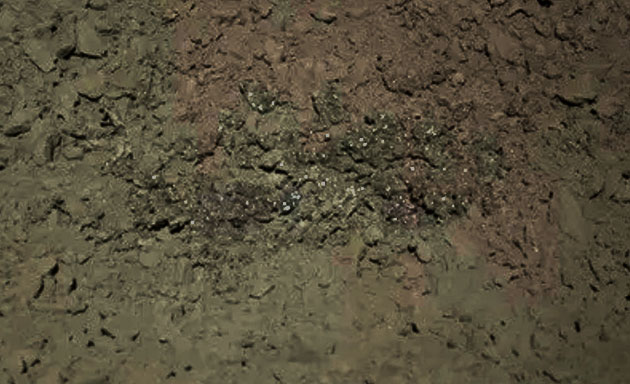 Kontrastverstärkte Ausschnittvergrößerung der Originalaufnahme. Copyright/Quelle: CNSA/CLEP / (bearb.: grewi.de)