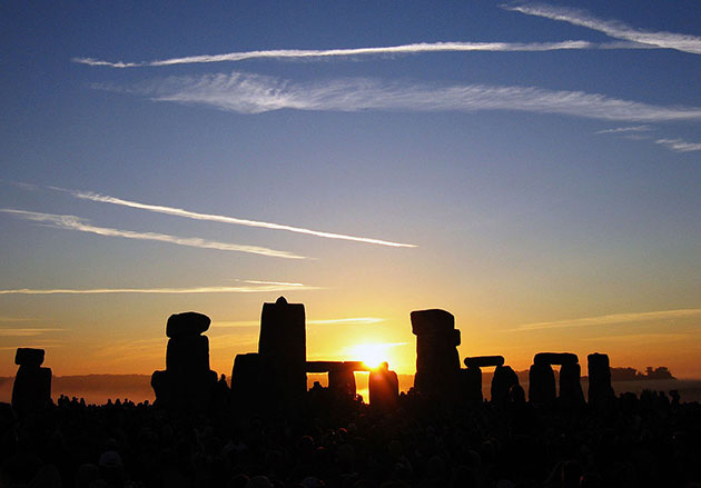 Sonnenaufgang zur Sommersonnenwende über Stonehenge. Copyright: Andrew Dunn (via WikimediaCommons) / CC BY-SA 2.0