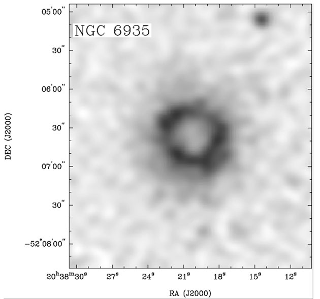 Einer von vier entdeckten Radio-Kreisen. Copyright/Quelle: R. Norris et al., ArXiv.org 2020
