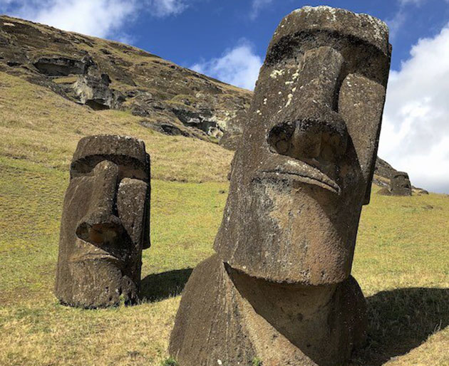 Symbolbild: Moai-Statuen am Standort Rano Raraku auf der Osterinsel. Copyright: Javier Blanco