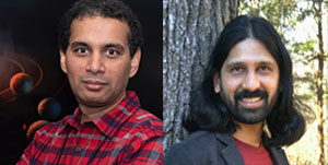 Ravi Kumar Kopparapu (l.) und Jacob Haqq-Misra. Copyright: NASA / haqqmisra.net