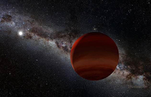 Künstlerische Darstellung eines Weißen Zwergsterns, dem Rest sonnenähnlicher Sterne, neben einem Braunen Zwerg – einer Objektkatgeorie zwischen Gasplanet und Stern (Illu.). Copyright: NOIRLab/NSF/AURA/P. Marenfeld/Acknowledgement: William Pendrill