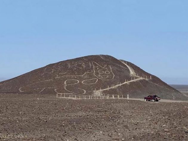 Blick auf den „Katzenhügel“. Copyright: Ministerio de Cultura, Peru