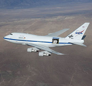 Das „fliegende Observatorium“ SOFIA. Copyright: NASA