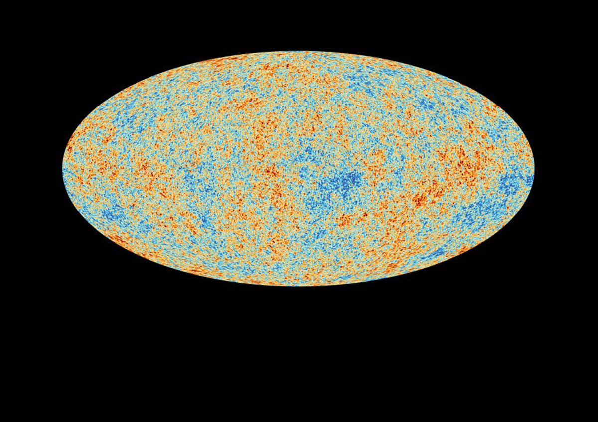 Temperaturkarte der Kosmischen Mikrowellenhintergrundstrahlung, erstellt mit dem Planck-Satelliten. Copyright: ESA/Planck Collaboration
