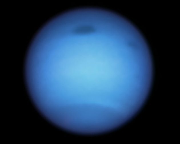 Neptun in einer Hubble-Aufnahme vom Januar 2020. Copyright: NASA, ESA, STScI, M.H. Wong (University of California, Berkeley), and L.A. Sromovsky and P.M. Fry (University of Wisconsin-Madison)