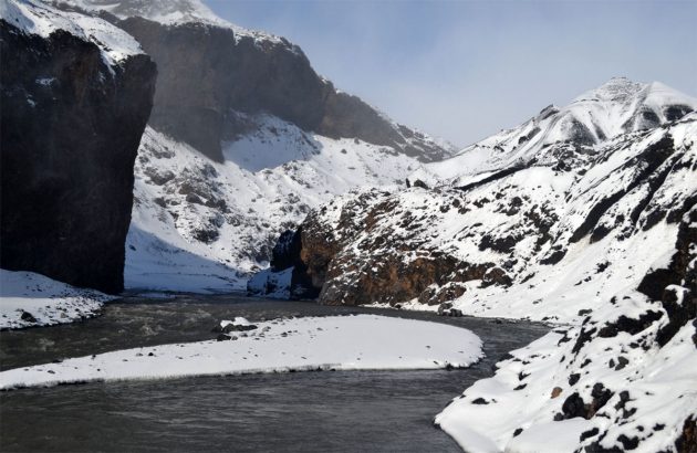 Der Austritt eines Schmelzwasserabflusses am Kötlujökull-Gletscher auf Island. Copyright: Eric S. Boyd.