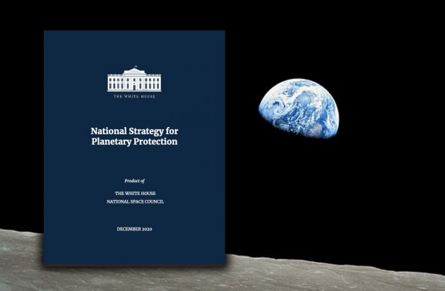 Das Titelblatt der „National Strategie for Planetary Protection“. Copyright: US Gov.
