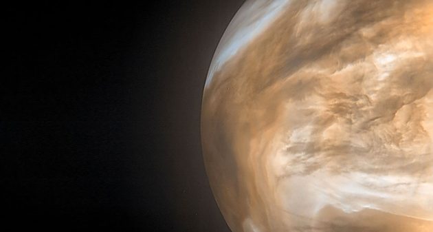 Venus-Aufnahme im Infrarotespektrum der japanischen Akatsuki-Sonde Copyright: JAXA/ISAS/DARTS/Damia Bouic