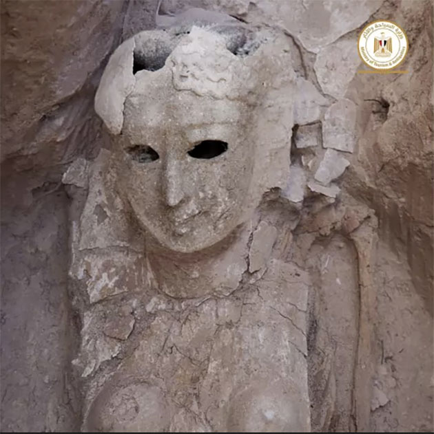Mumie mit Körper-Totenmaske. Copyright: Ministry of Tourism and Antiquities