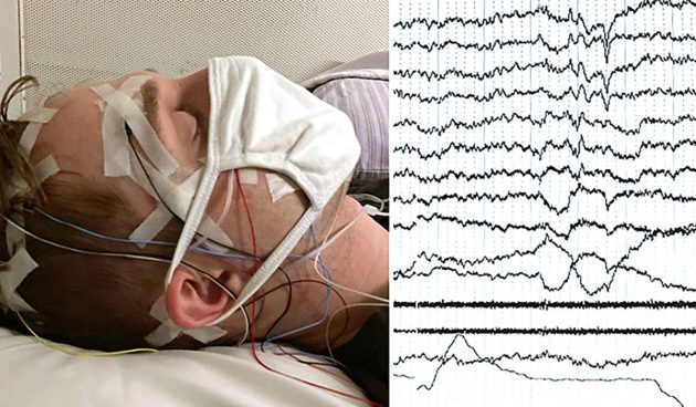 Klar-Träumen im Schlaflabor. Copyright: K. Konkoly