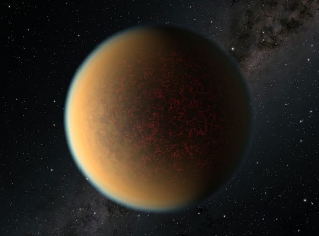 Künstlerische Darstellung des erdartigen Planeten “GJ 1132 b” mit einer dunstigen Gashülle (Illu.). Copyright: NASA, ESA, and P. Jeffries (STScI)