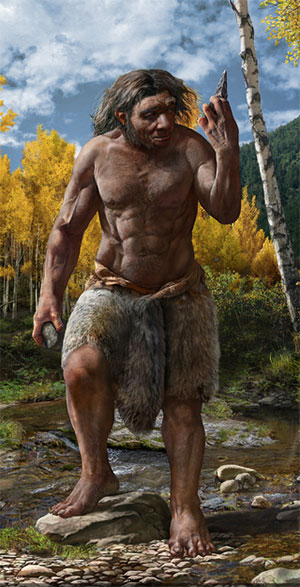 Künstlerische Darstellung des „Drachenmenschen“ (Illu.). Copyright: Chunag Zhao