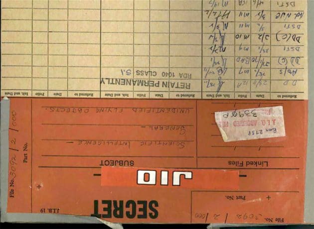 Deckblatt der „neu“ veröffentlichten austraischen UFO-Akte. Copyright: NAA