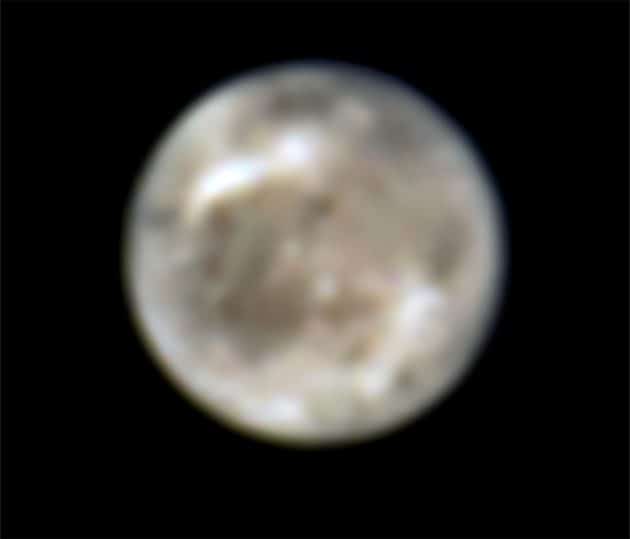 Hubble-Aufnahmen des Jupitermondes Ganymed von 1998 Copyright: SCIENCE: NASA, ESA, John Spencer (SwRI Boulder)