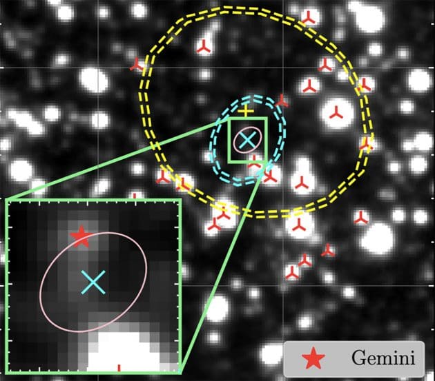 Blick auf die rätselhafte Radioquelle „ASKAP J173608.2-321635“. Copyright. Want et al., 2021