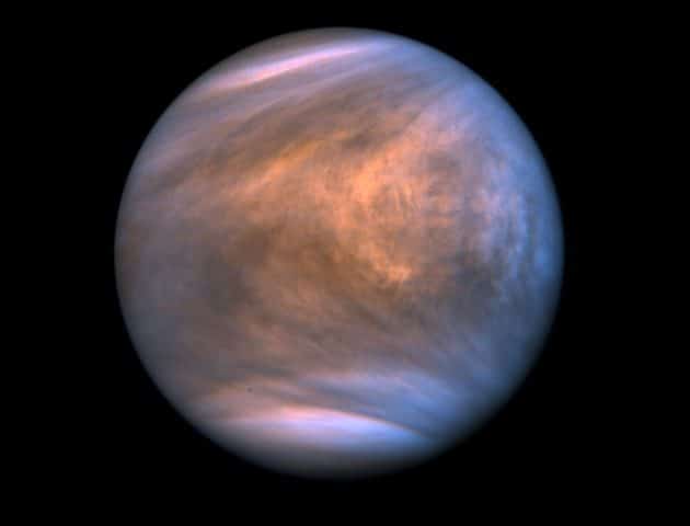 UV-Aufnahmen der Venus durch die japanische Sonde Akatsuki Copyright: JAXXA