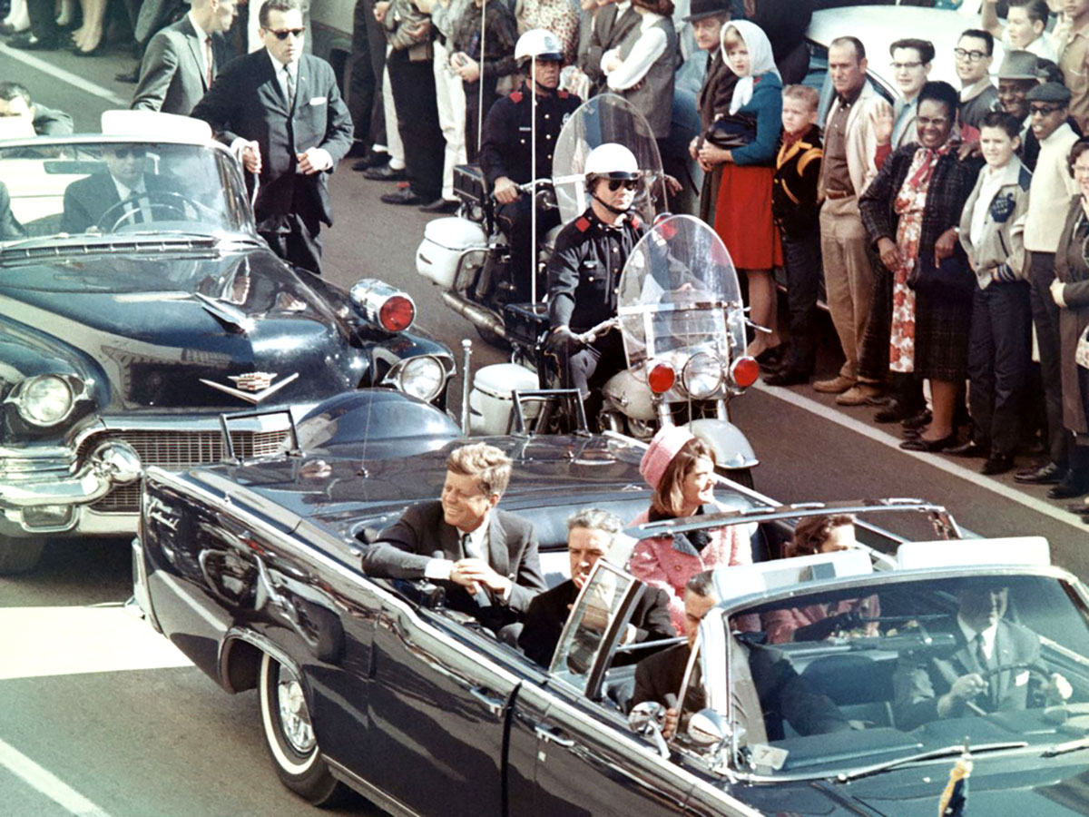 Archivaufnahme: US-Präsident John F. Kennedy kurz vor dem Attentat in Dallas am 22. November 1963. Copyright: Gemeinfrei