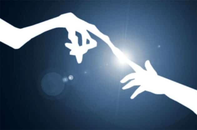 Symbolbild: Erstkontakt (Illu.). Copyright: A. Müller f. grenzwissenschaft-aktuell.de