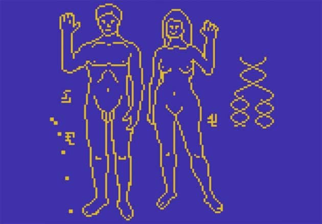 Teilansicht der BITG-Botschaft. Copyright: H. Jiang et al. / NASA/JPL