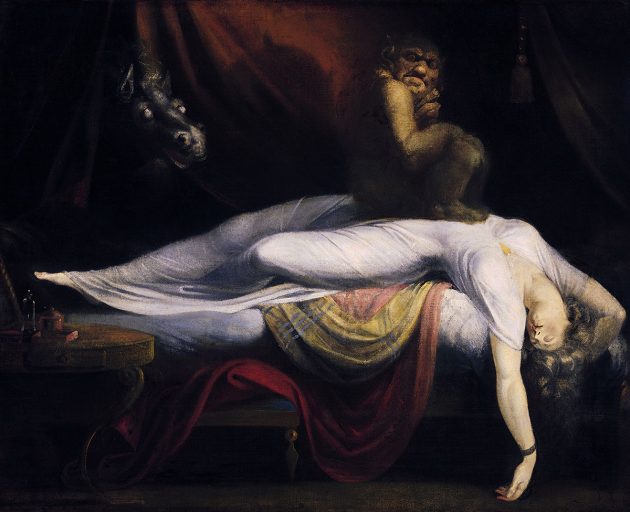 Symbolbild: Das Gemälde Der Nachtmahr von Johann Heinrich Füssli (1781) zeigt typische Merkmalen der Schlafparalyse wie Belastung der Atmung, Schlaffheit der Muskeln und Halluzinationen. Copyright: Gemeinfrei