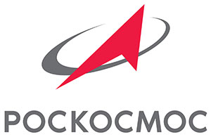 Das Logo der russischen Raumfahrtbehörde Roscosmos