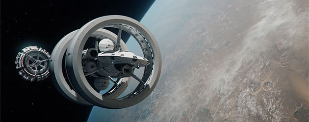 Klassische Vorstellung eines ringförmigen Warp-Schiffes (Illu.).Copyright: Limitless Space Institute