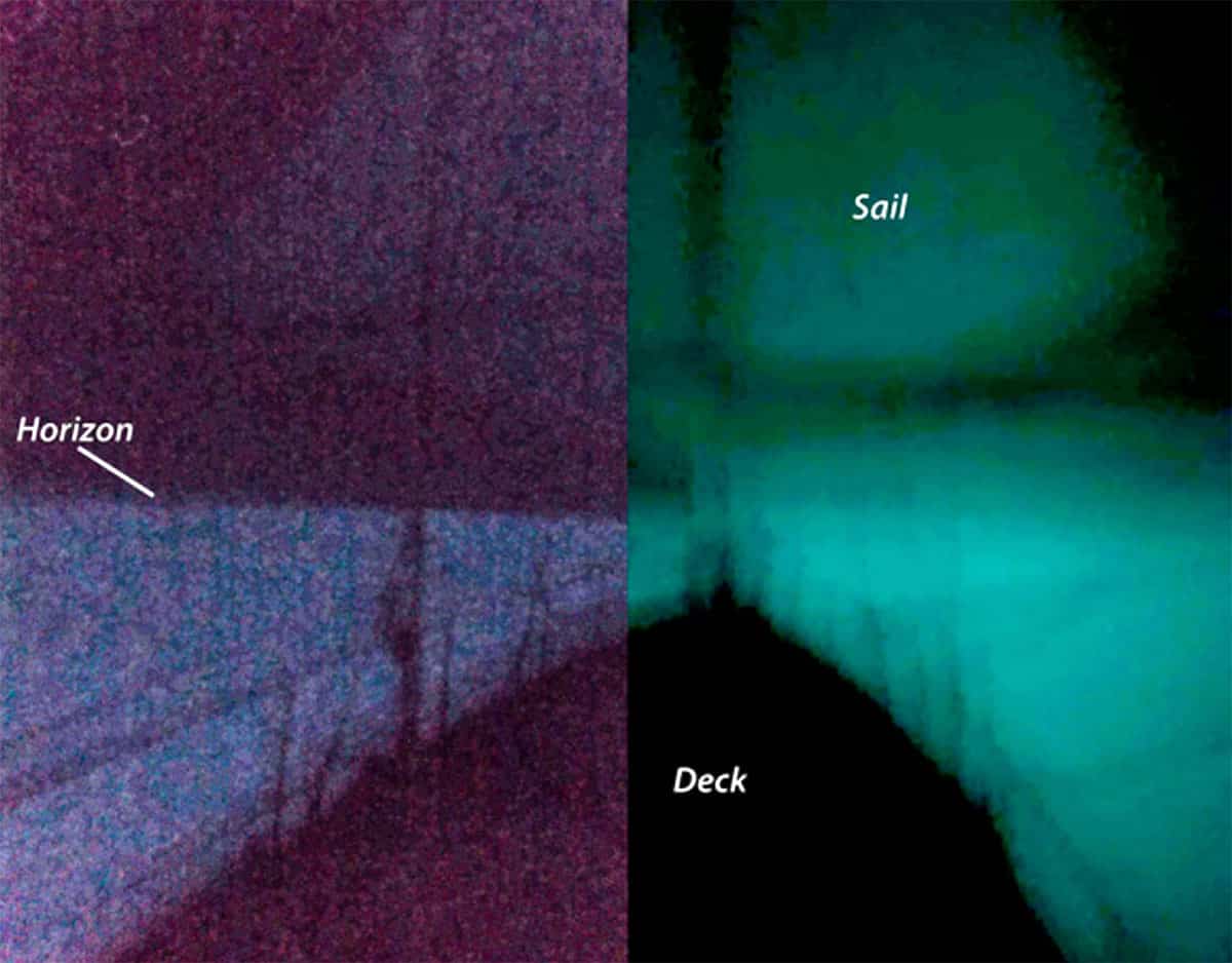 Foto des milchigen Meeresleuchtens von 2019 vor Java, aufgenommen von Bord der Yacht „Ganesha“. Copyright/Quelle: Miller/ PNAS / CC BY-SA 4.0