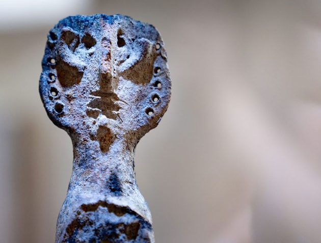 Stellt die Tonfigurine eine Wassergottheit dar? Copyright: Bayerischen Landesamt für Denkmalpflege