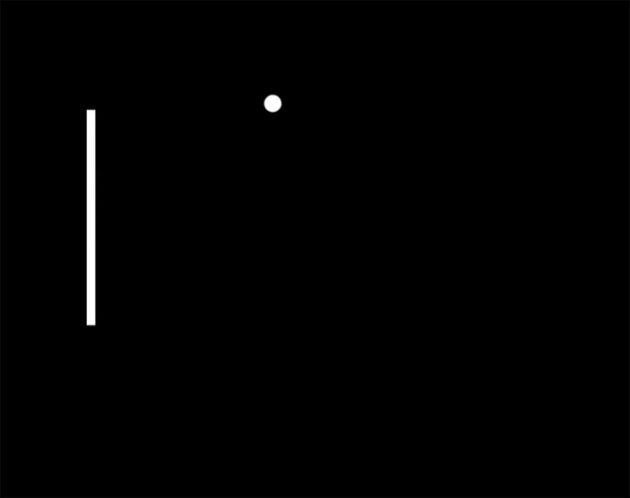 Standbild aus dem Pong-Spiel der Neuronen (s. Video u.). Copyright Kagan et al., Neuron 2022