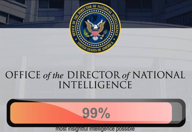 Symbolbild zur derzeitigen Verzögerung der veröffentlichung des neuen UFO-/UAP-Berichts der US-geheimdienste (Illu.). Copyright: grewi.de (Hntgr. Webseite des ODNI)