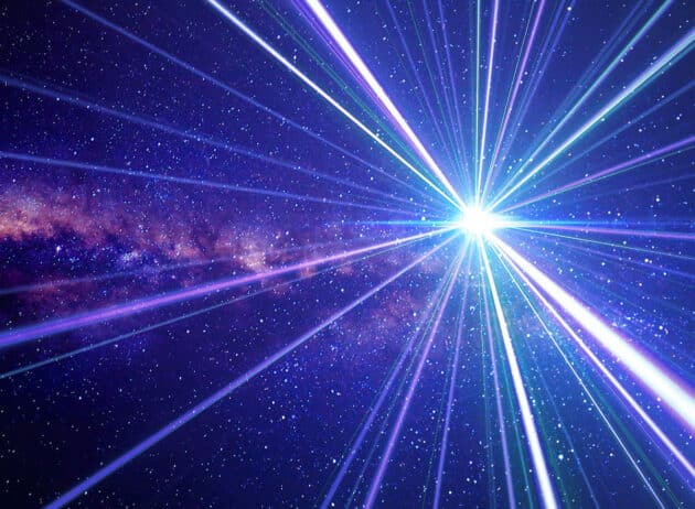 Symbolbild: Warp-Flug (Illu).Copyright: misterfantastic (via Pixabay.com) / Pixabay License