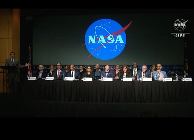 Blick auf das NASA-Panel zur unabhängigen Studie zu unidentifizierten anomalen Phänomenen vom 31. Mai 2023. Copyright: NASA