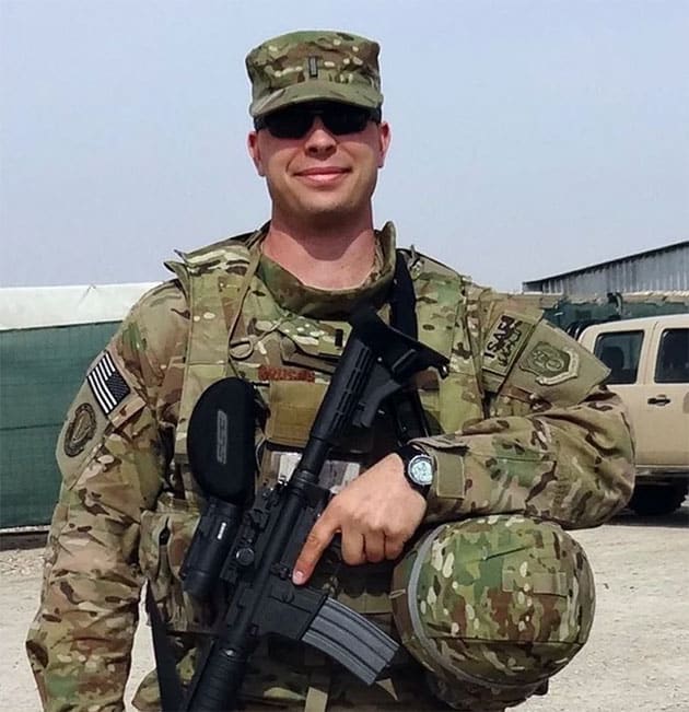 David Grusch in Afghanistan, 2013.Copyright © D. Grusch. Image may not be reproduced or circulated without permission of the authors).