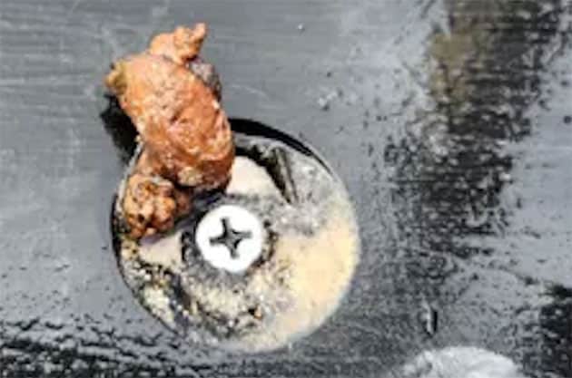 Größere magnetische Partikel auf den Magneten des Suchschlittens.Copyright/Quelle: Avi Loeb