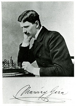 Der ungarische Schachgroßmeister Geza Maroczy.Copyright: Gemeinfrei (via WikimediaComons)
