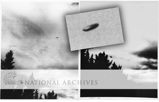 Fotoserie aus der „Scientific Study of UFOs“ der US Air Force (Condon Report), 1969. Copyright: USAF/US National Archive