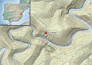 Die geografische Lage der „Cueva Dones“.Copyright/Quelle: Ruiz-Redondo et al. / Antiquity, 2023