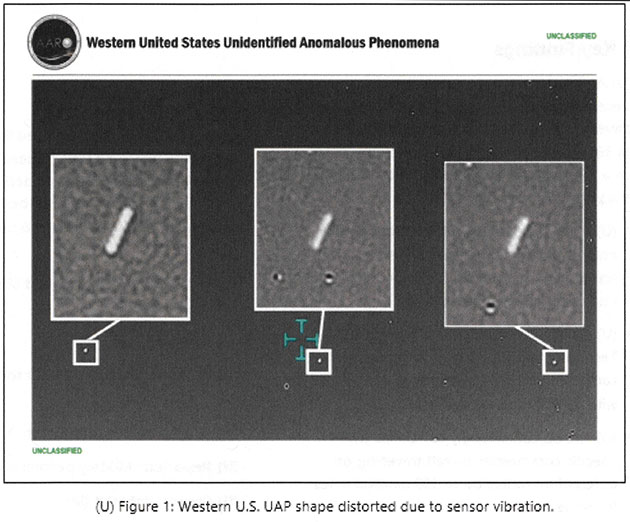 Fotos zu einer exemplarischen erklärten UFO-Meldung an das AARO von 2023.Quelle: Dept. of Defense, AARO.mil (Komb. grewi.de)