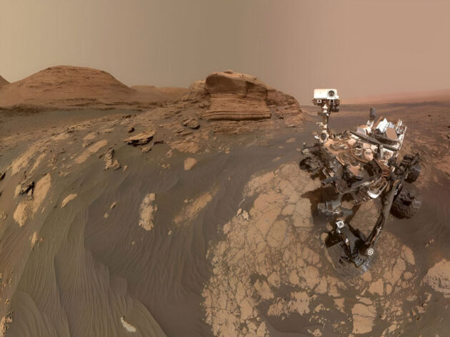 Selfie des Mars-Rovers „Curiosity“ im Mars-Krater Gale. Copyright: NASA/JPL-Caltech/MSSS