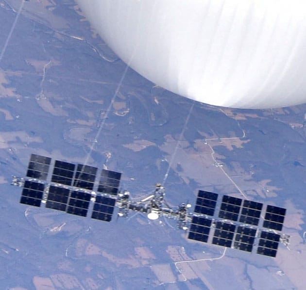 Detailansicht der Nutzlast des „China-Ballons“.Copyright: Department of Defense