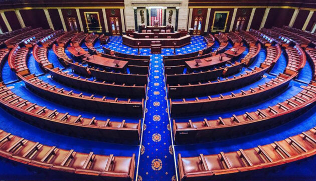 Symbolbild: Blick in die leere „Chamber“ des US-Repräsentantenhauses. Copyright: Gemeinfrei