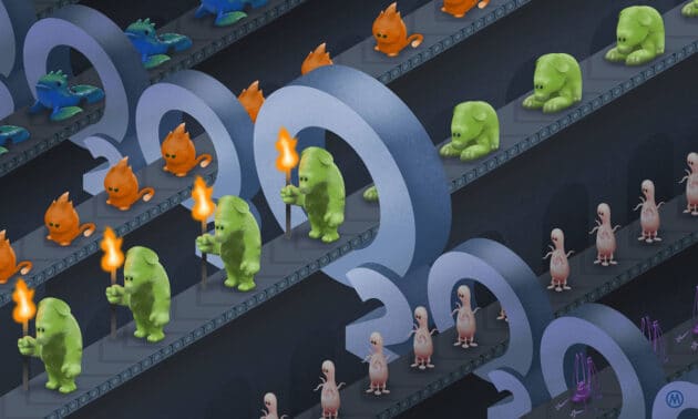 Künstlerische Darstellung des Prinzips des „Sauerstoffengpasses“ (oxygen bottleneck): Erst ab einer Schwelle von 18 Prozent Sauerstoffanteil in einer Atmosphäre kann es laut Adam Frank and Amedeo Balbi und Kollegen Feuer und damit die Grundlage technologischer Entwicklung, wie wir sie von der Erde kennen, geben (Illu). Copyright/Quelle: University of Rochester illustration / Michael Osadciw