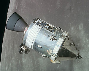 Zum Vergleich: Das Apollo-Raumschiff.Copyright: NASA