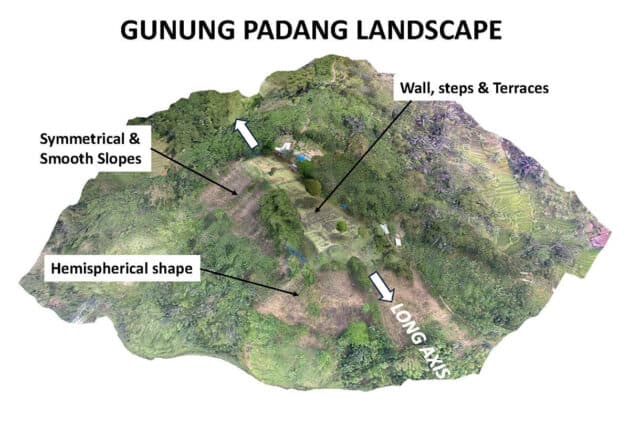 Der Kulthügel Gunung Padang in Indonesien. Copyright/Quelle: Danny Hilman Natawidjaja et al.