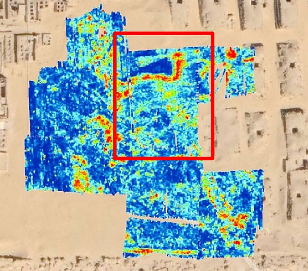 Blick auf die „Anomalie“.Copyright/Quelle: Sato et al., Archaeological Prospection 2024