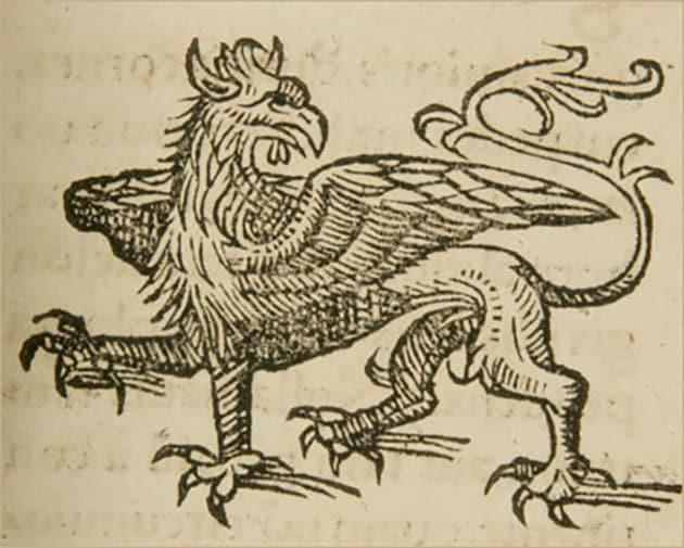 Mittelalterliche Darstellung eines Greifen.Copyright: Gemeinfrei